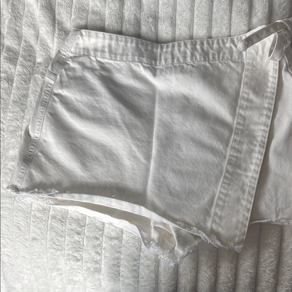 White Denim Skort